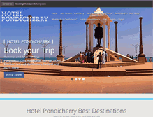Tablet Screenshot of hotelpondicherry.com